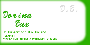 dorina bux business card